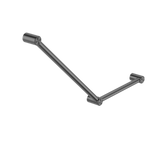 Mecca Care 32mm Ambulant Nero Toilet Nero Grab Rail 45 Degree 750X450mm - Gunmetal